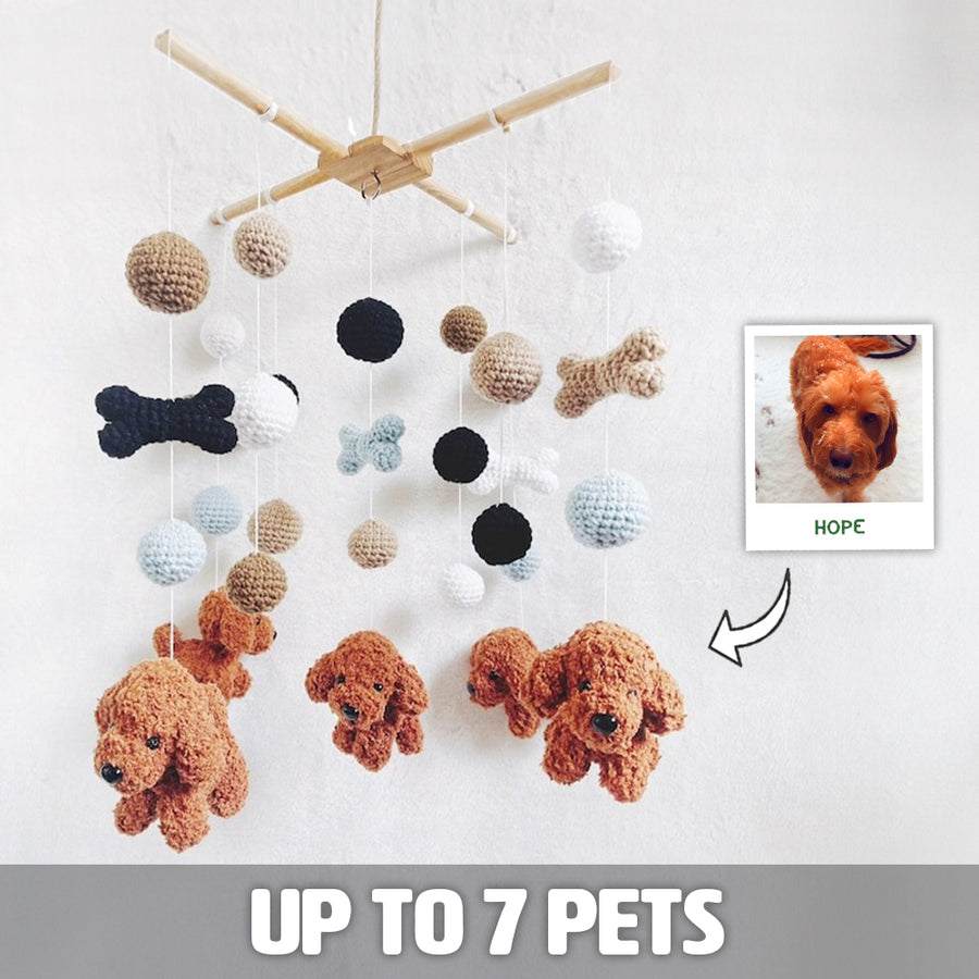 Pet Bones | Custom Crochet Pet Nursery Baby Mobile