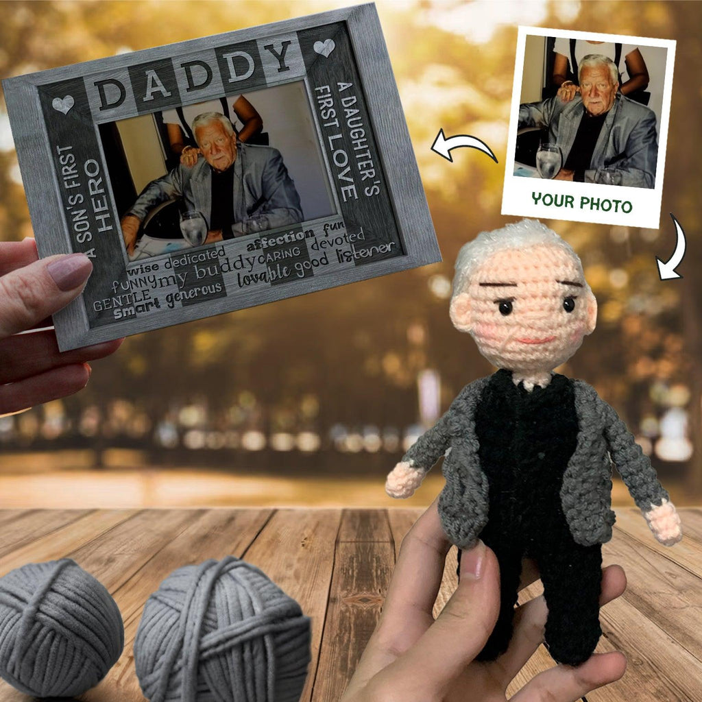 Custom Dad Gift A Son’s First Hero A Daughter’s First Love - My Dollfy