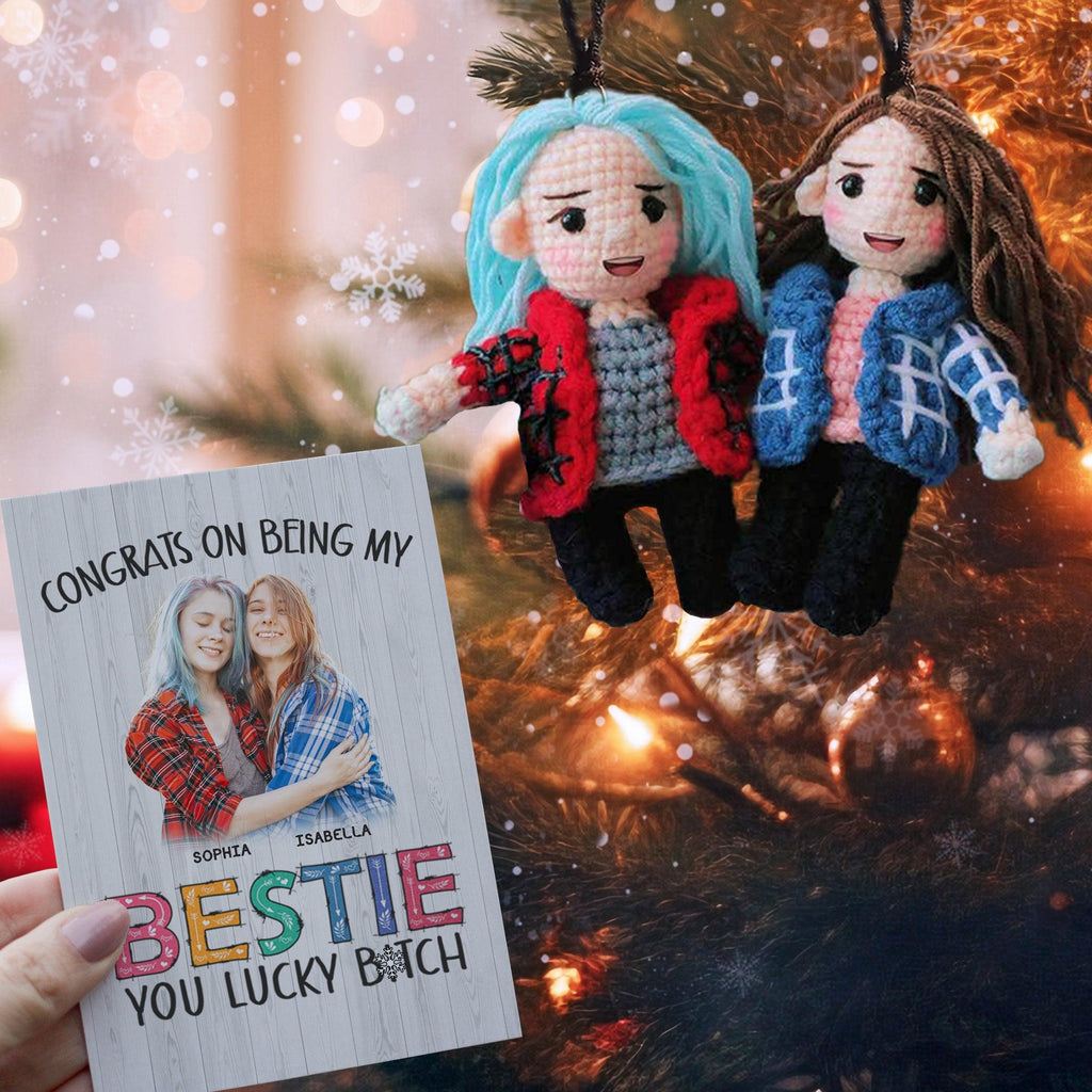 Christmas Congrats On Being My Bestie Ornaments - My Dollfy