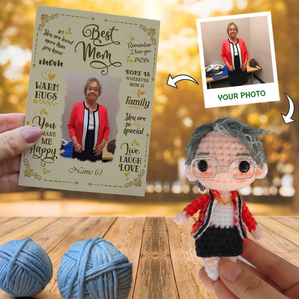Best Mom Gift Ideas Custom Crochet Doll - My Dollfy