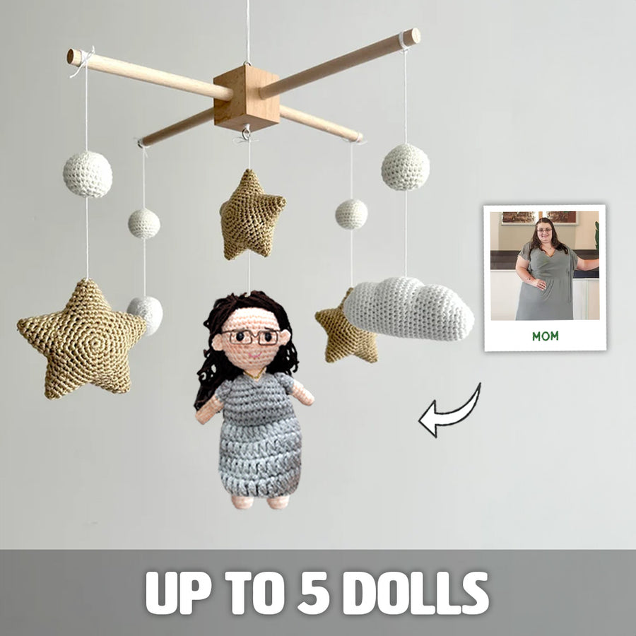 Family Doll | Custom Crochet Doll Nursery Baby Mobile
